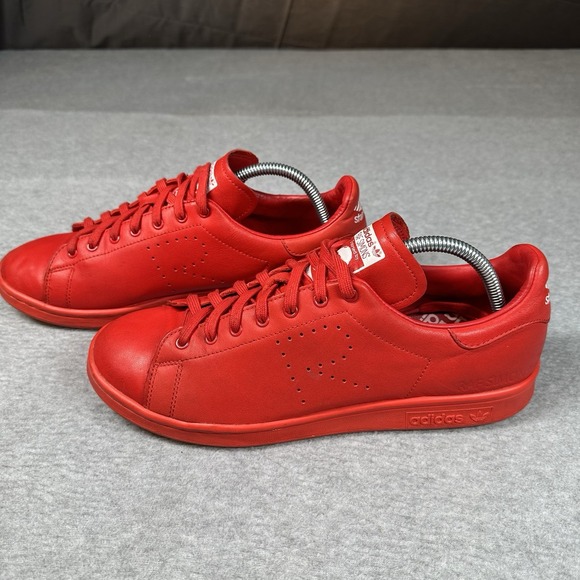 Adidas x RAF SIMONS Stan Smith Red B24050 Mens Sneakers Pre-Owned‎ Sz 9.5